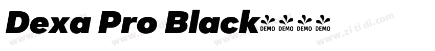 Dexa Pro Black字体转换